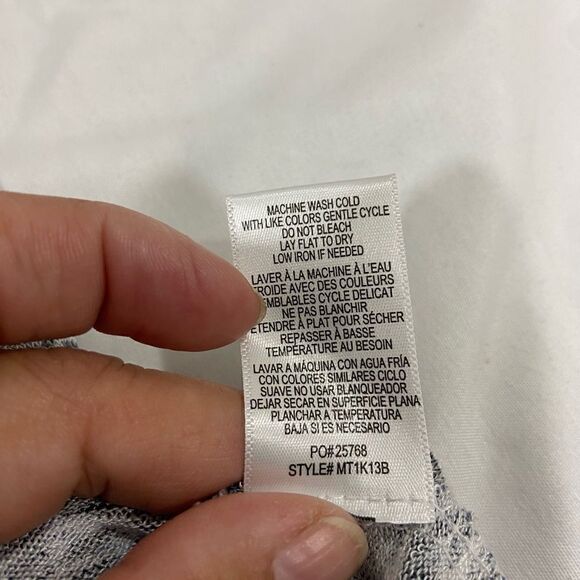 Bobeau stripes pattern slit side T-shirt size small - Picture 6 of 11